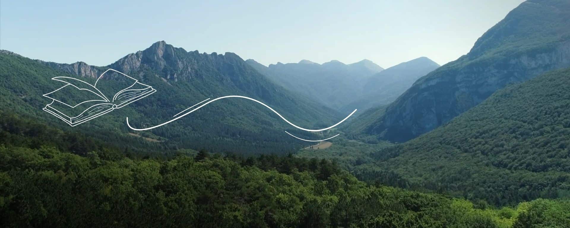 le synclinal de Saoû vu de haut
